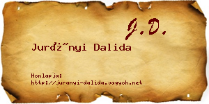 Jurányi Dalida névjegykártya